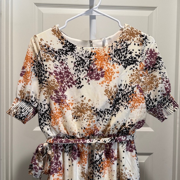 NY Collection Abstract Print Dress PS NWOT Fit & Flare Petite Style - Picture 3 of 10